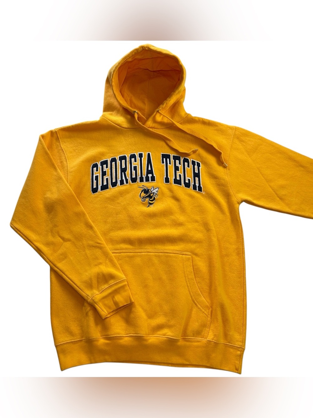 Vintage Georgia Tech Yellow Jackets Men’s Old Varsity Brand Hoodie Yellow sz M
